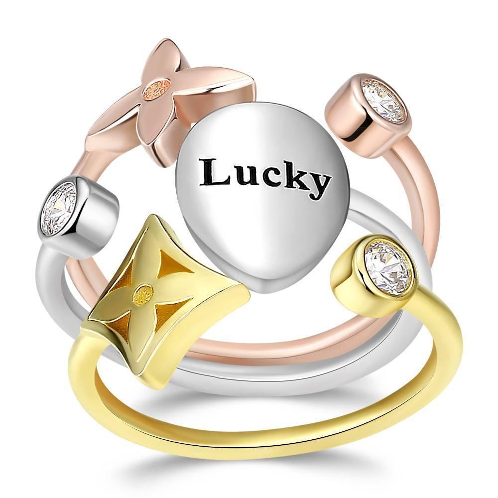 Personalised Promise Ring with Engraving Silver - soufeelus