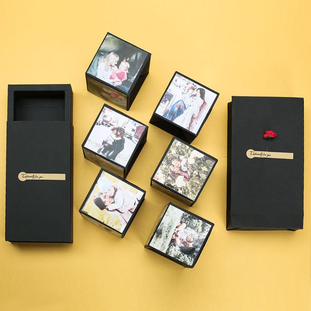 Diy Photo Surprise Explosion Bounce Box Valentine's Day Gift Six Photos
