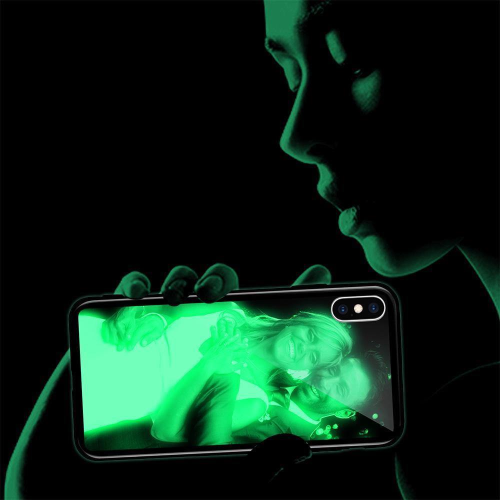 iPhone Xs Max Custom Noctilucent Photo Protective Phone Case Soft Shell - soufeelus