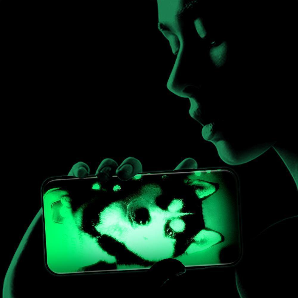 iPhone 7/8 Custom  Noctilucent Photo Protective Phone Case Glass Surface - soufeelus