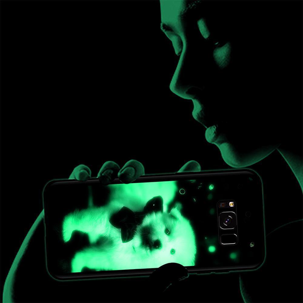 Samsung Galaxy S8 Custom Noctilucent Photo Protective Phone Case Glass Surface - soufeelus