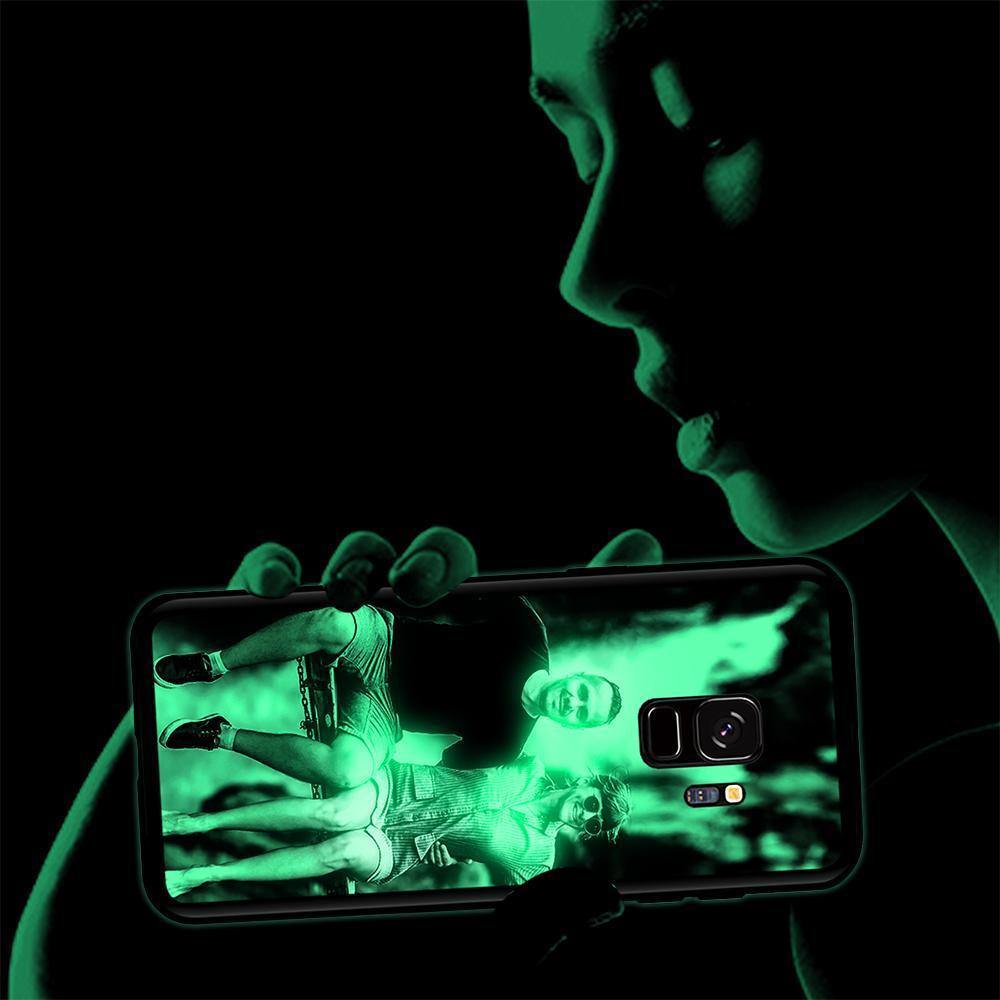 Samsung Galaxy S9 Custom Noctilucent Photo Protective Phone Case Glass Surface - soufeelus