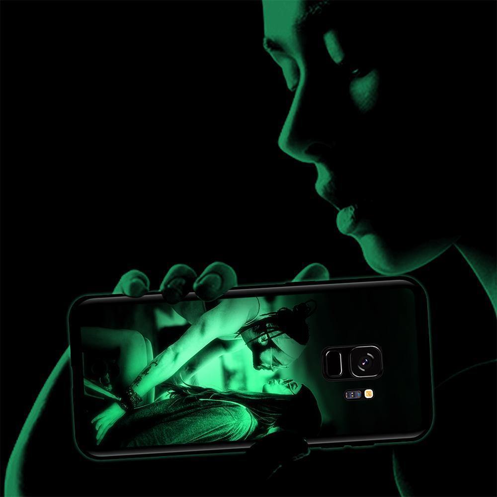 Samsung Galaxy S9 Plus Custom Noctilucent Photo Protective Phone Case Glass Surface - soufeelus