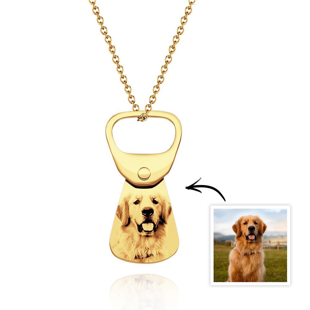 Custom Photo Necklace Cans Necklace Photo Pendant Gift for Pet Lover -