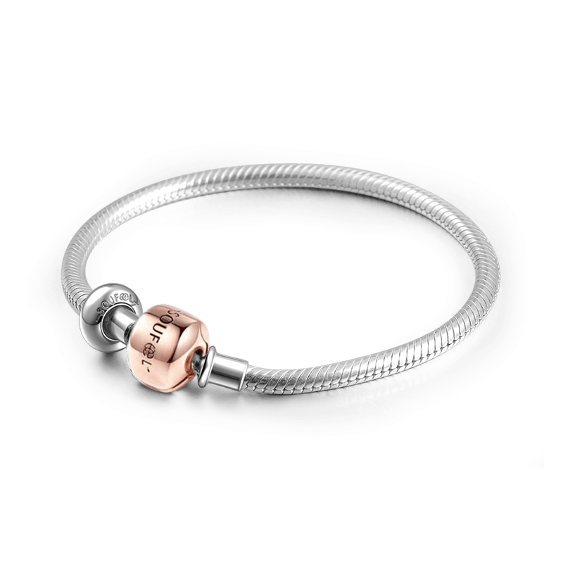 Rose Gold Clasp Bracelet With A Stopper