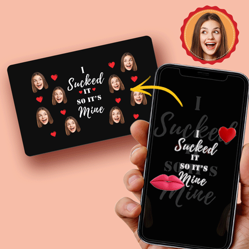 Scannable AR VR Animation 3D Card Virtual Reality Animation AR Graphic Cards I Sucked It So It's Mine - soufeelus