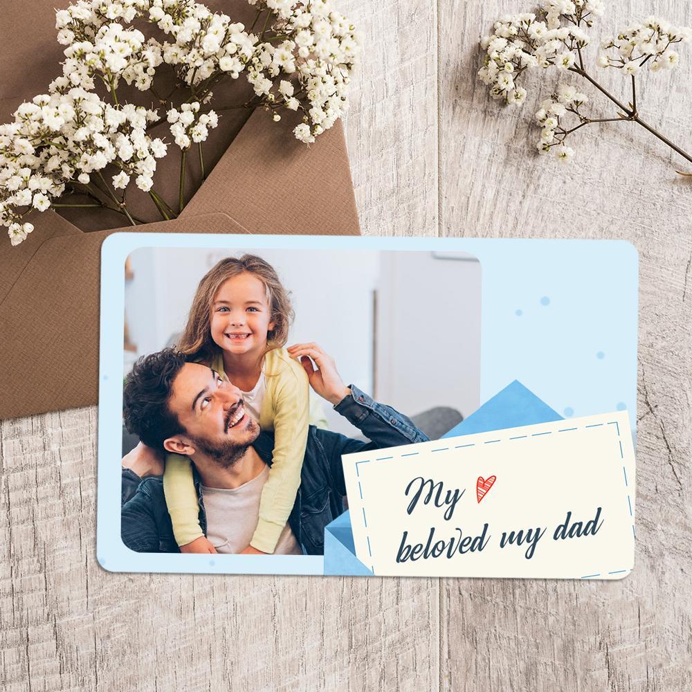 Custom Photo Wallet Insert Card Father's Gifts Card - soufeelus