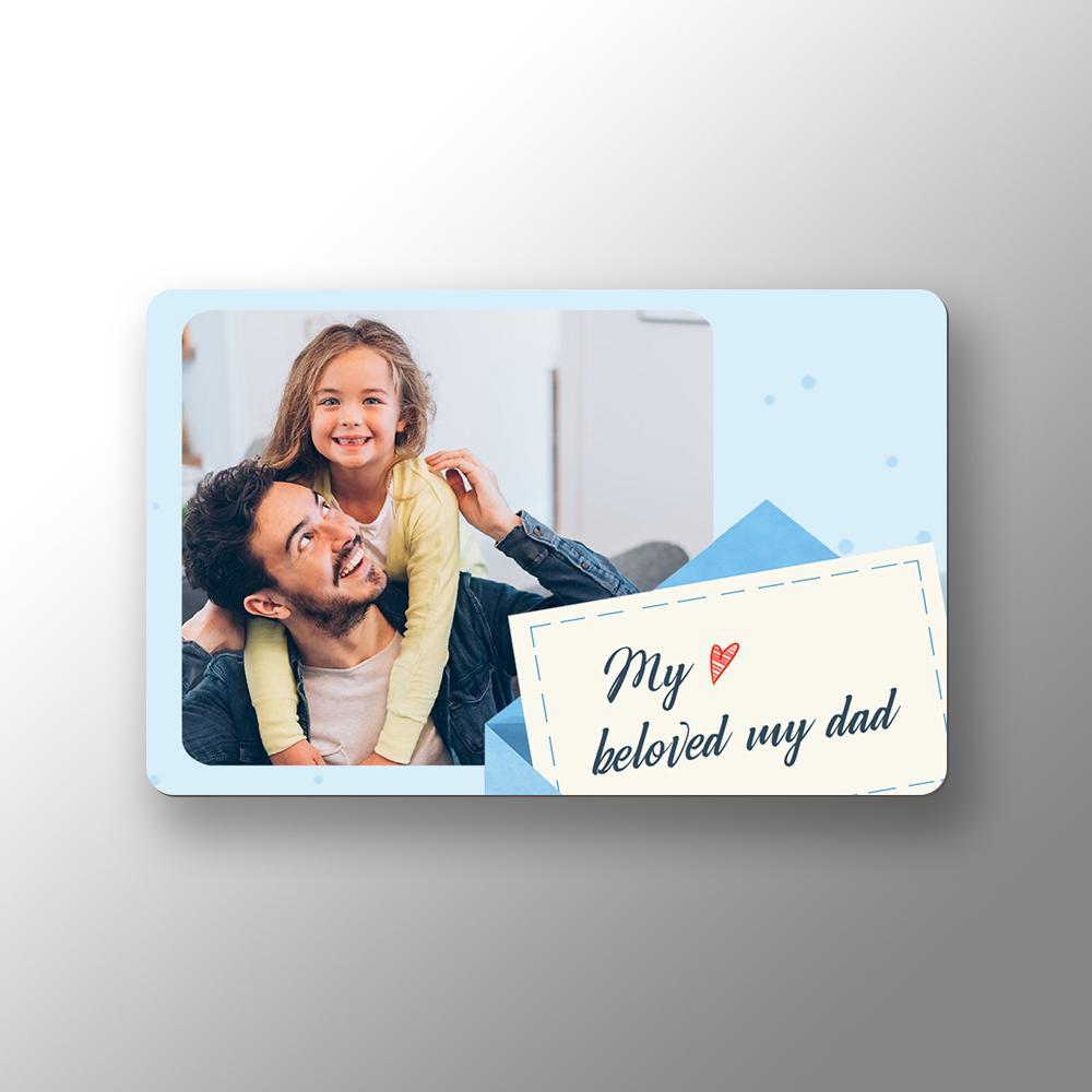 Custom Photo Wallet Insert Card Father's Gifts Card - soufeelus