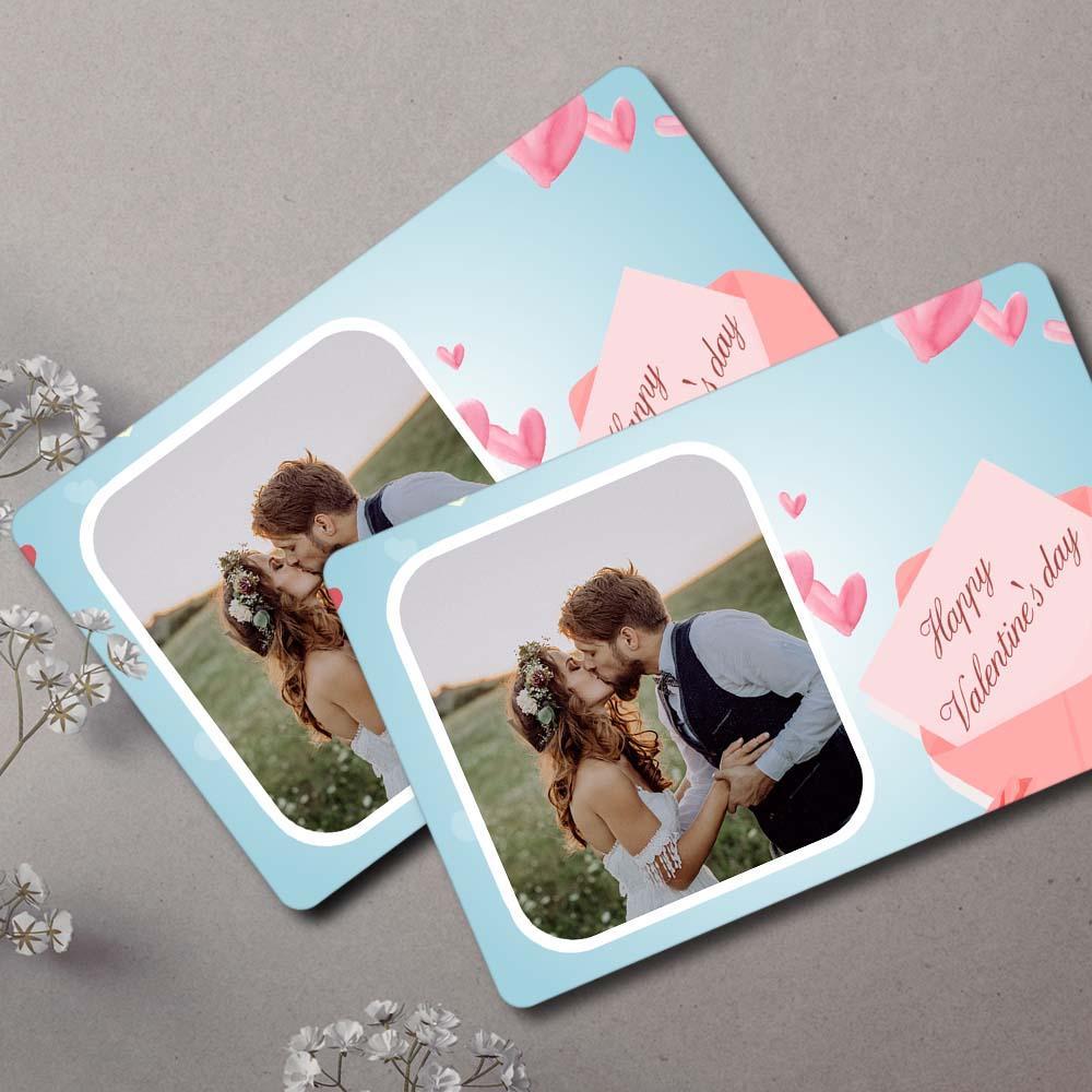 Custom Photo Wallet Insert Happy Valentine's Day Card - soufeelus