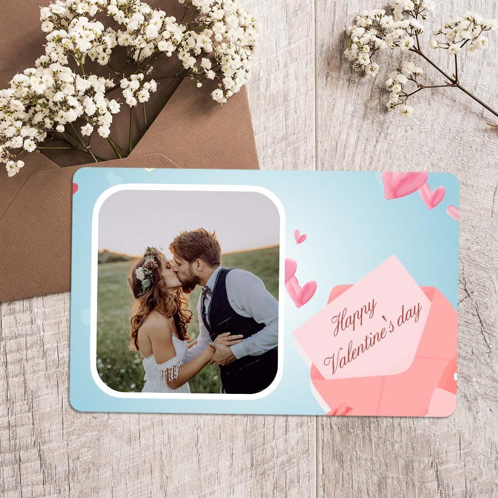 Custom Photo Wallet Insert Happy Valentine's Day Card - soufeelus