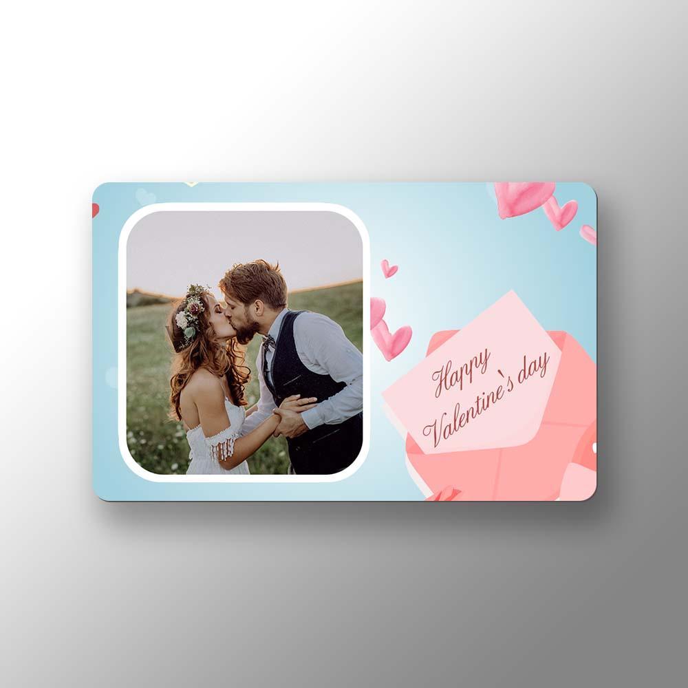 Custom Photo Wallet Insert Happy Valentine's Day Card - soufeelus