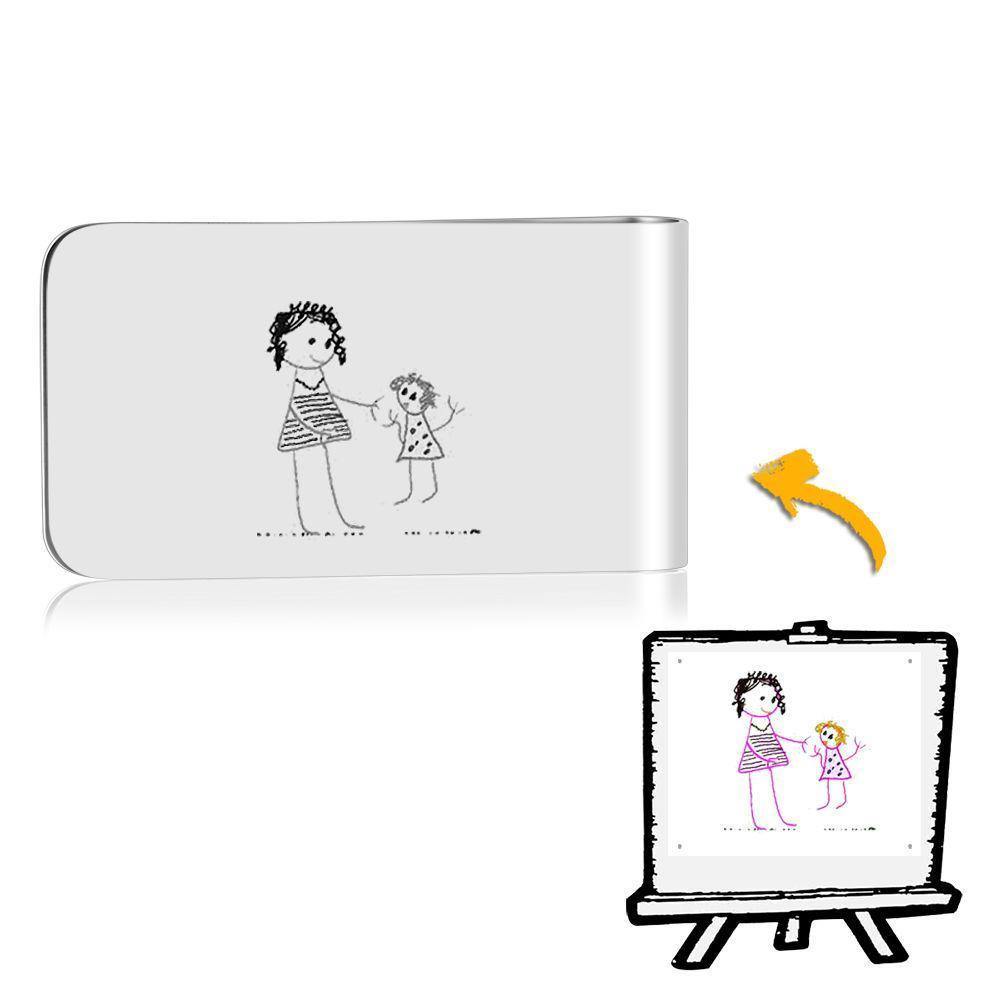Photo Money Clip Handwriting Gift Stainless Steel - Perfect Mom - soufeelus