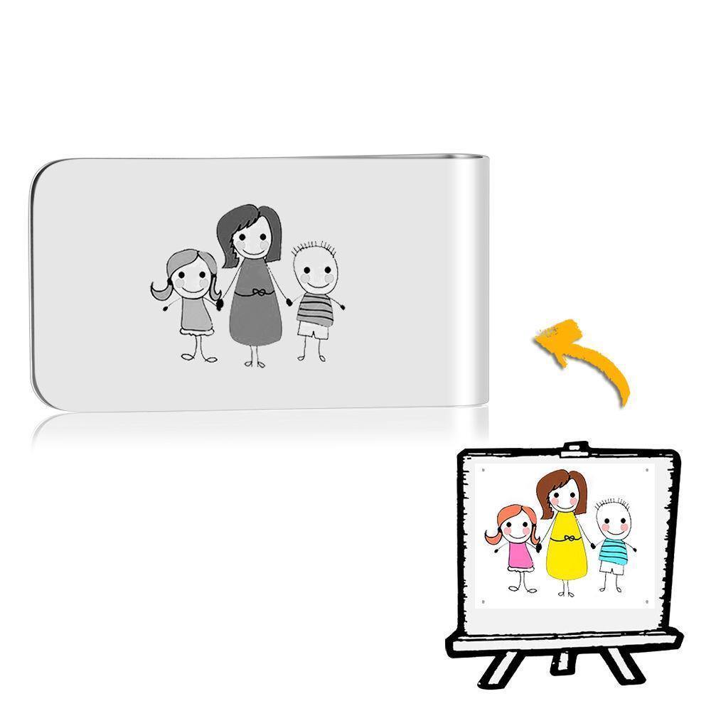 Photo Money Clip Handwriting Gift Stainless Steel - Perfect Mom - soufeelus