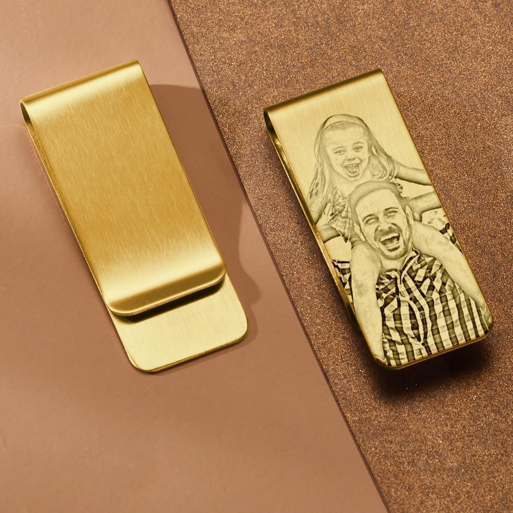 Custom Metal Money Clips Custom Your Photo Gift For Father Lover Husband