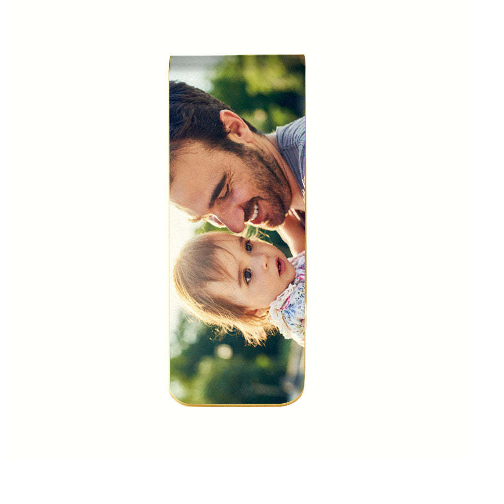 Custom Photo Money Clips Personalized Metal Money Clips Gift for Father Lover Husband - 