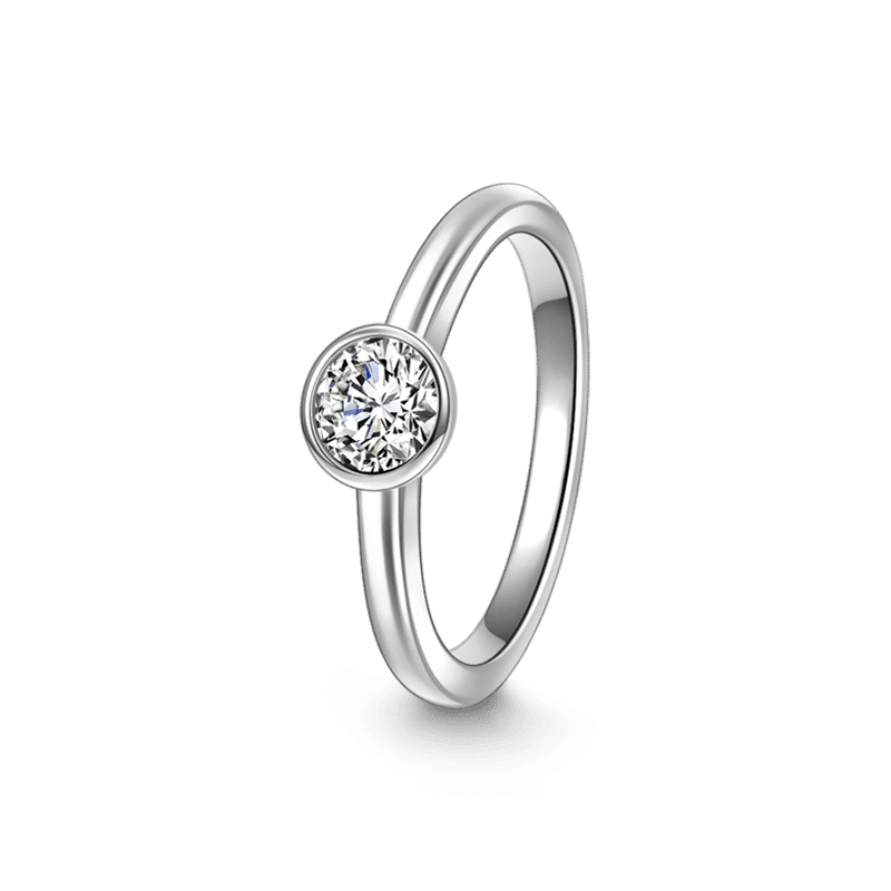 Elegant Series Silver Only You Ring Charm 925 Sterling Silver