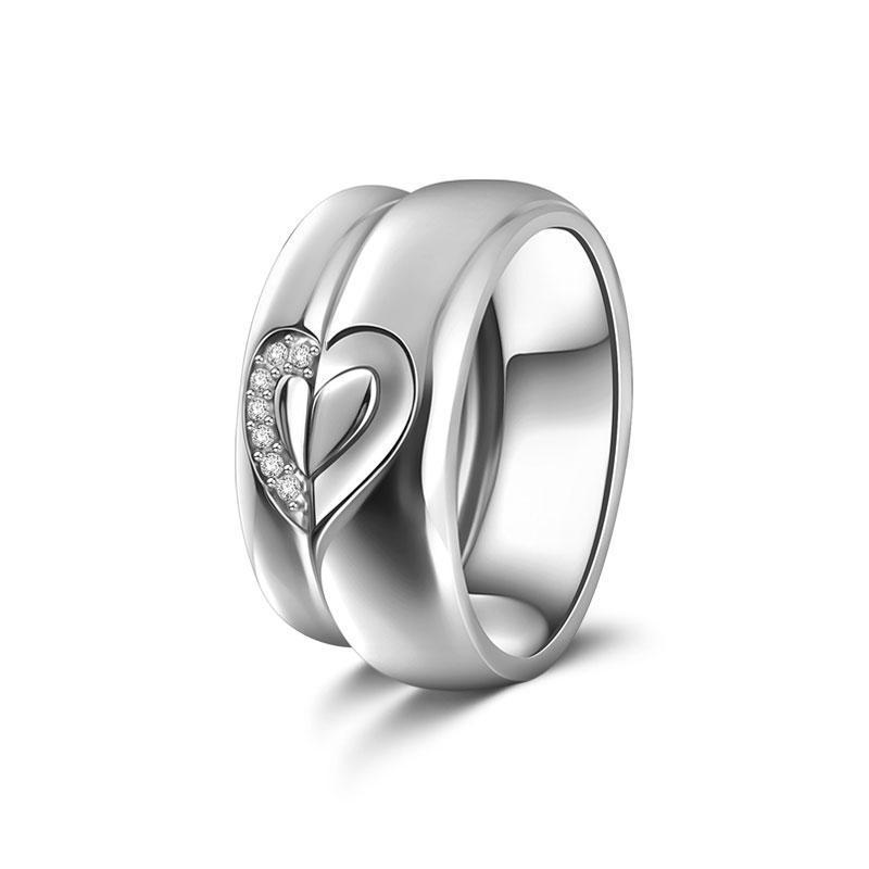Love Couple Ring Female 925 Sterling Silver