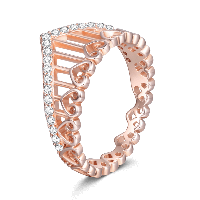 Little Princess Ring Rose Gold 925 Sterling Silver