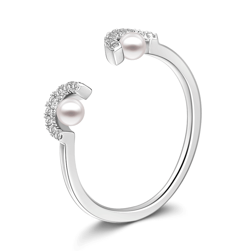 Soufeel Smiling Eyes Ring Silver - soufeelus