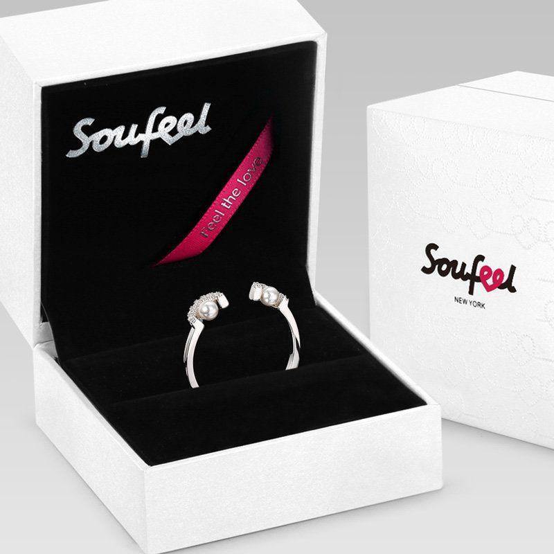 Soufeel Smiling Eyes Ring Silver - soufeelus