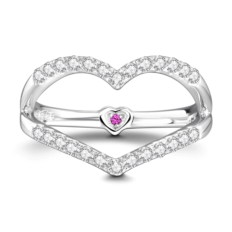 Unrequited Love Promise Ring 925 Sterling Silver