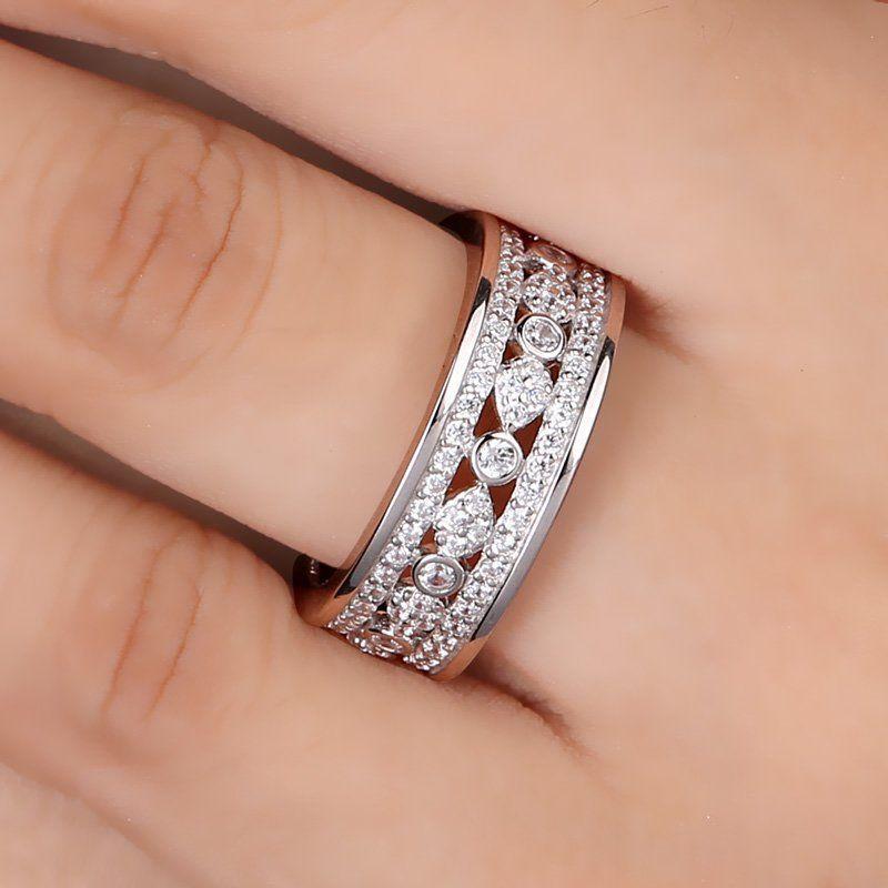 Romance Promise Ring 925 Sterling Silver