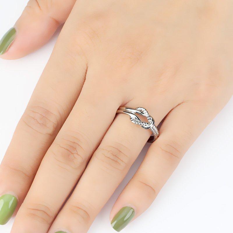 Lucky Knot Ring 925 Sterling Silver