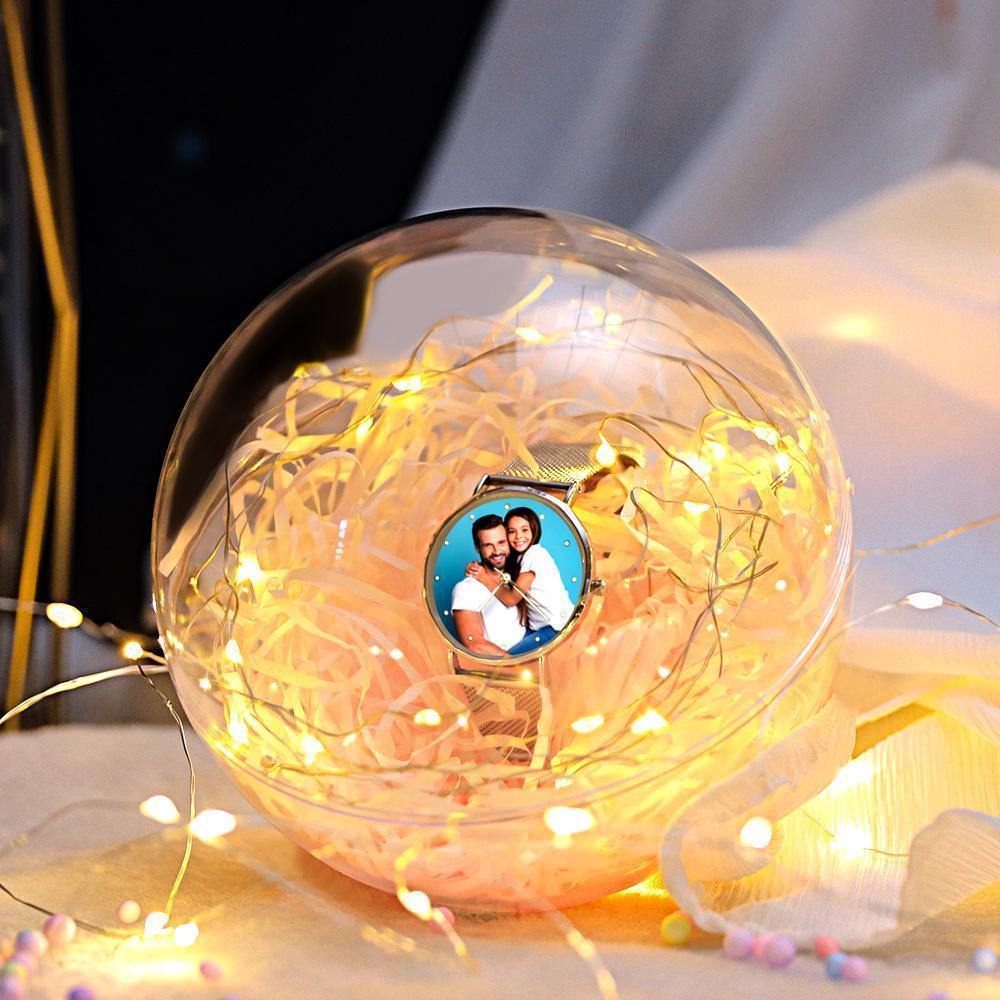 Transparent Round Plastic Ball Color Light String Light Pink Raffia Shredded Paper Silk Three-piece Suit Creative Gift Combination - soufeelus