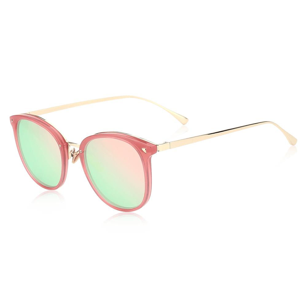 Women's Sunglasses with Polycarbonate Lenses and TR & Metal Frame - soufeelus
