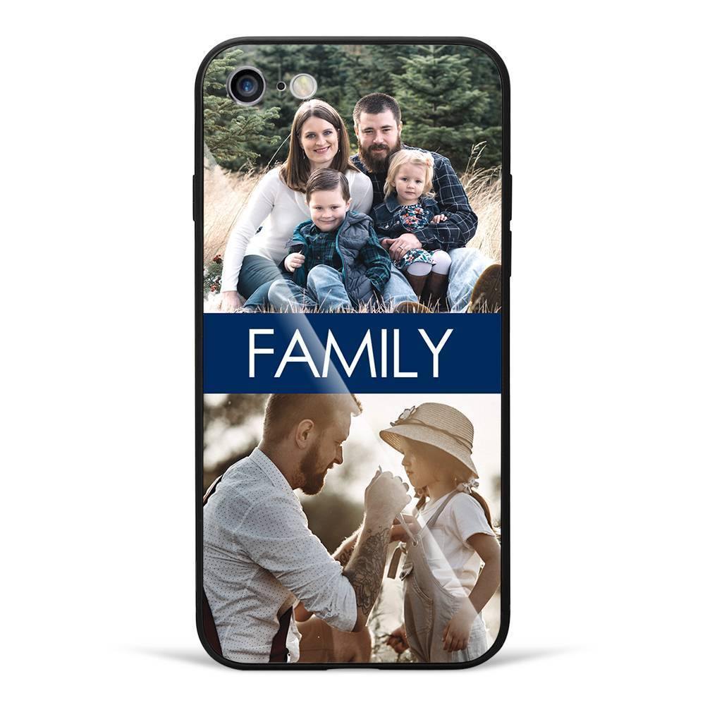 iPhone 6/6s Custom Photo Protective Phone Case - Glass Surface - 2 Pictures with Name - soufeelus