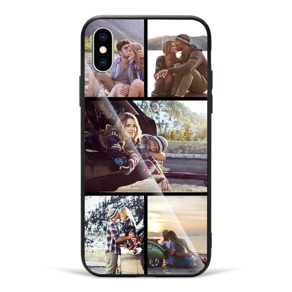 iPhone 7p/8p Custom Photo Collage Protective Phone Case - 5 Pictures Soft Shell Matte - soufeelus