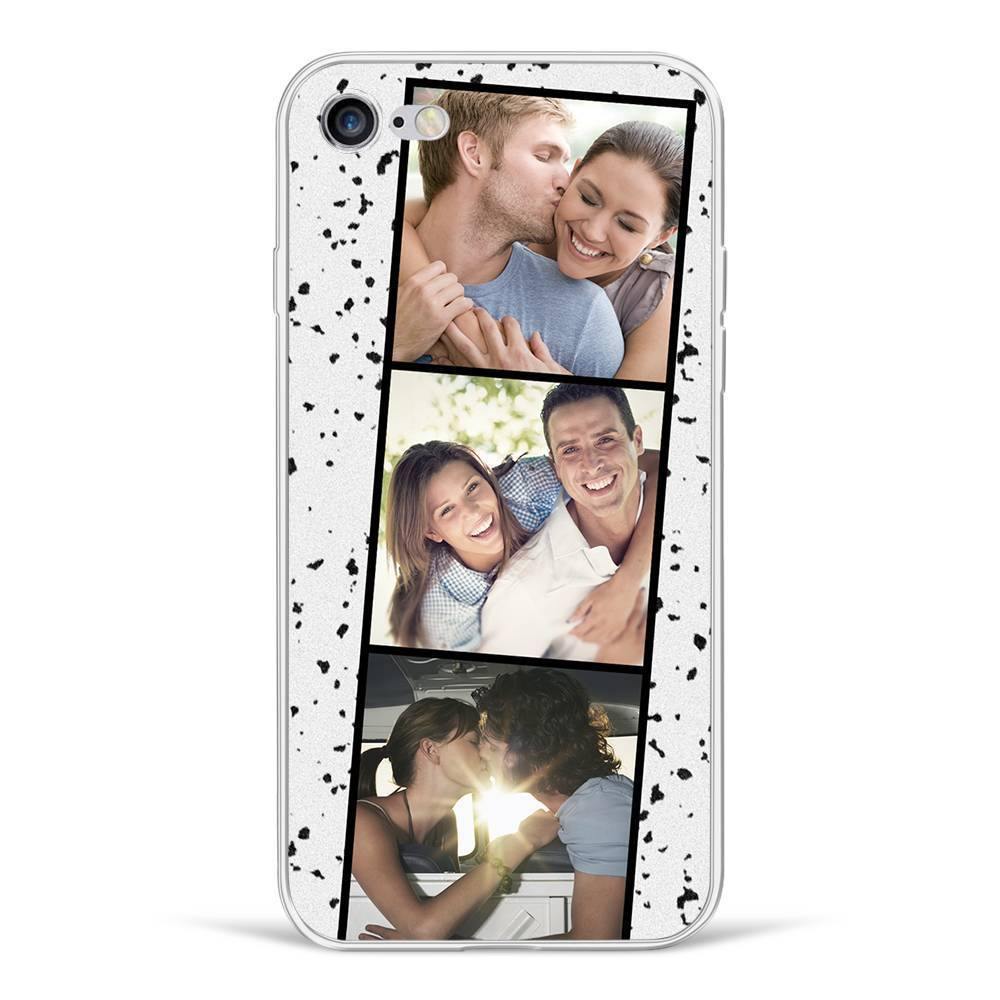 iPhone 7/8 Custom Photo Protective Phone Case - 3 Pictures Soft Shell Matte - soufeelus