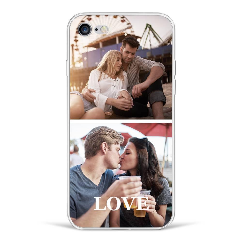 iPhone Xs Max Custom Photo Protective Phone Case - 2 Pictures Soft Shell Matte - soufeelus