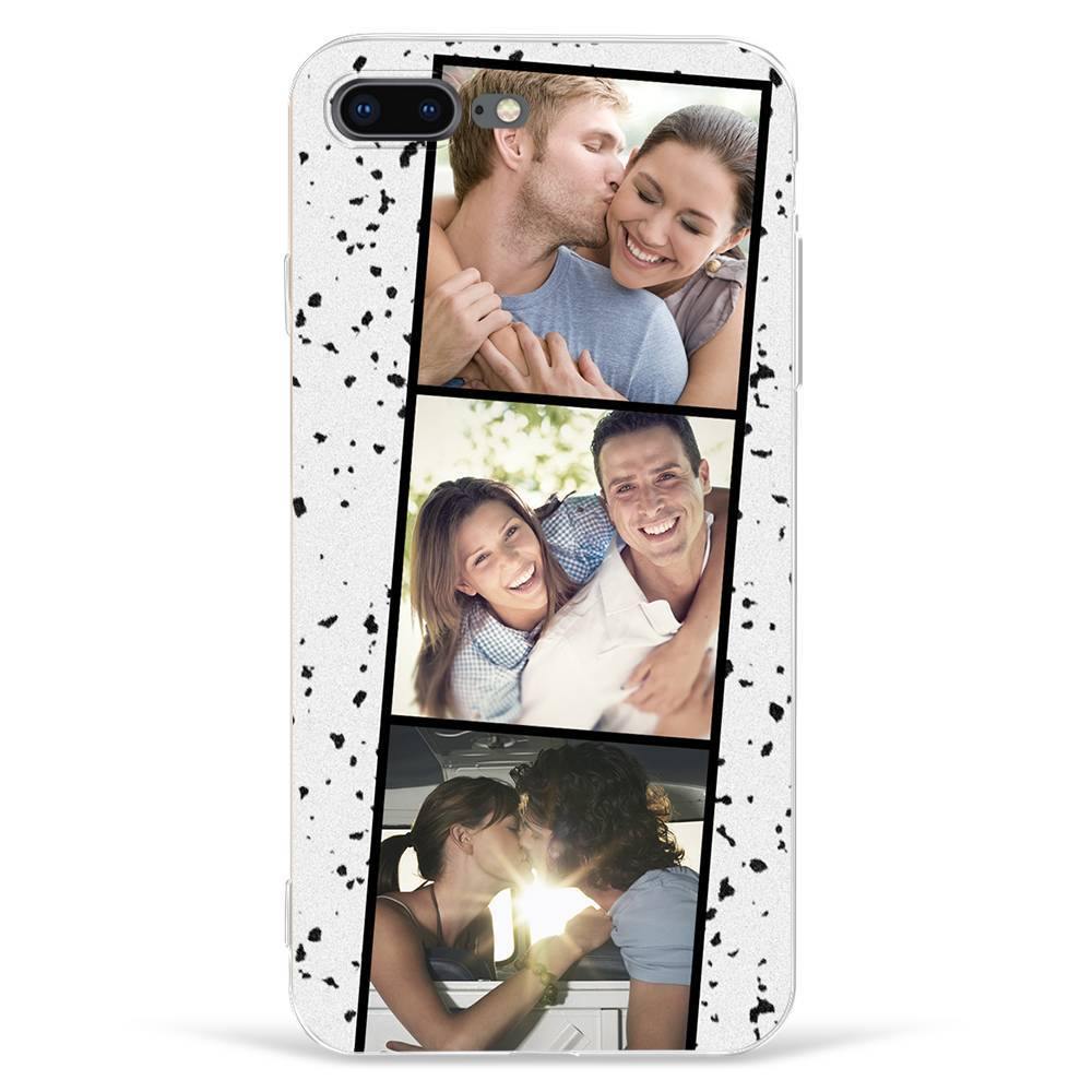 iPhone 7p/8p Custom Photo Protective Phone Case - 3 Pictures Soft Shell Matte - soufeelus