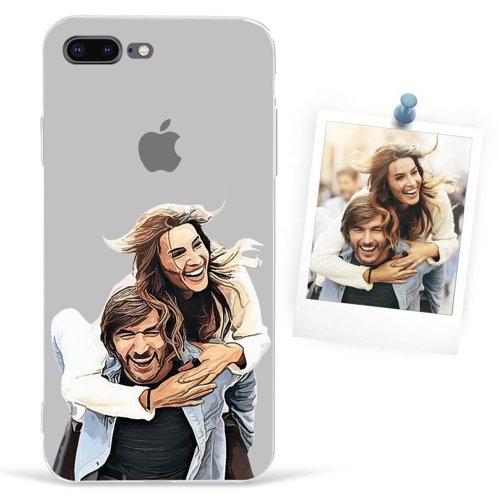 iPhone 7p/8p Custom Photo Protective Anime Phone Case Soft Shell Matte - soufeelus