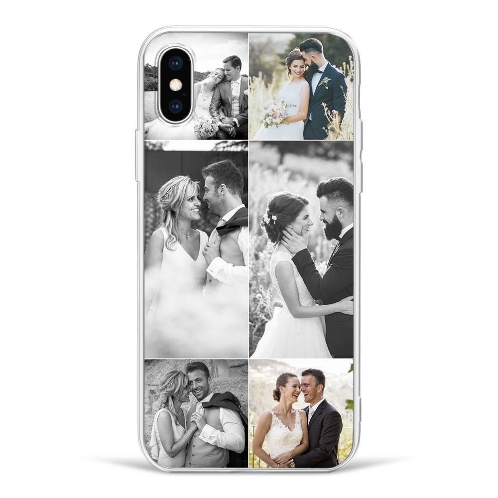 iPhone Xs Max Custom Photo Protective Phone Case - 6 Pictures Soft Shell Matte - soufeelus