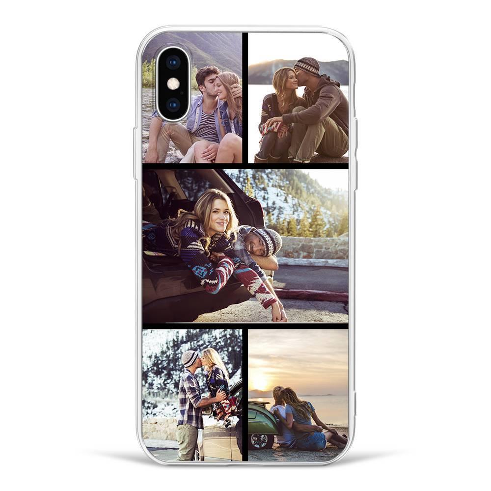 iPhone 7p/8p Custom Photo Collage Protective Phone Case - 5 Pictures Soft Shell Matte - soufeelus