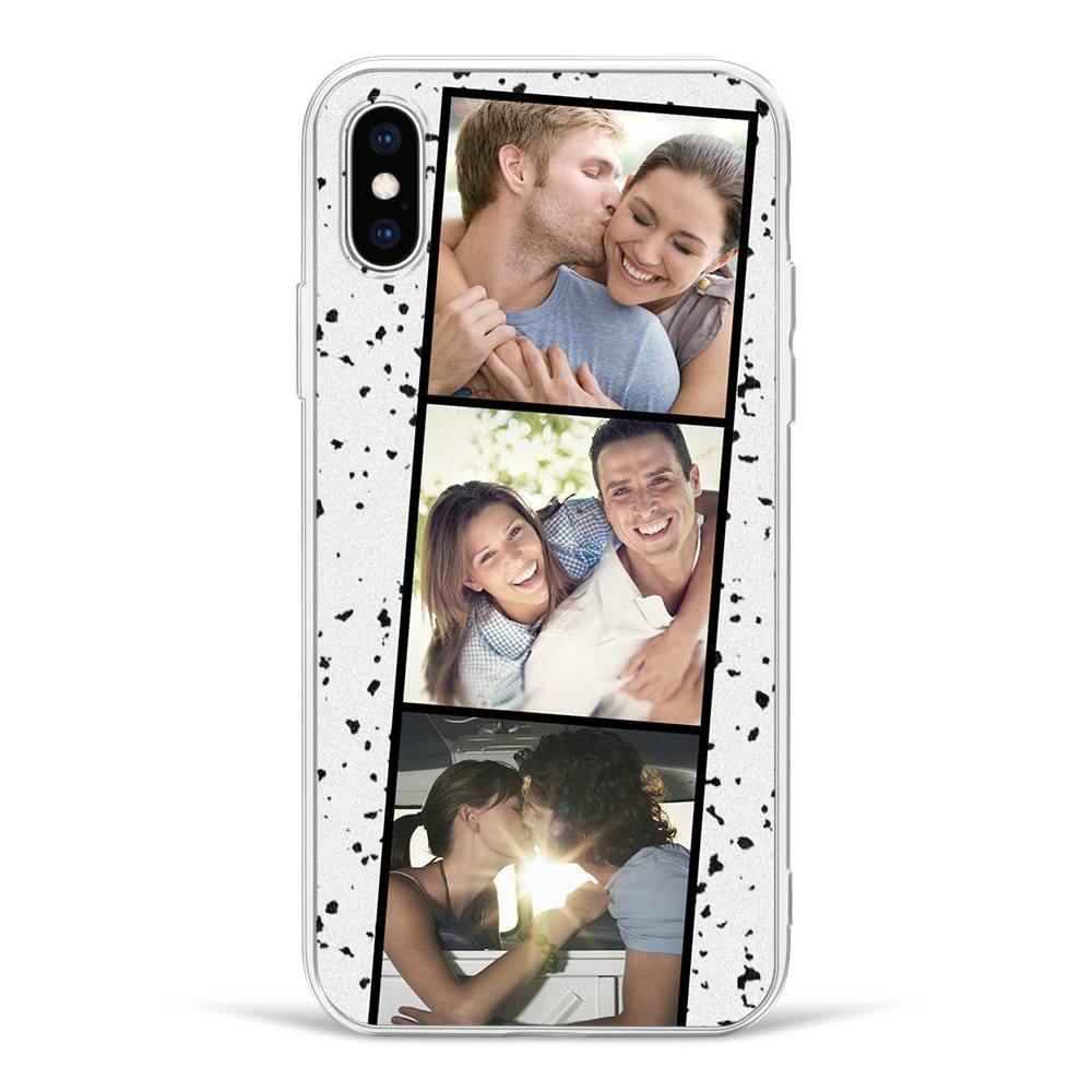 iPhone Xs Max Custom Photo Protective Phone Case - 3 Pictures Soft Shell Matte - soufeelus