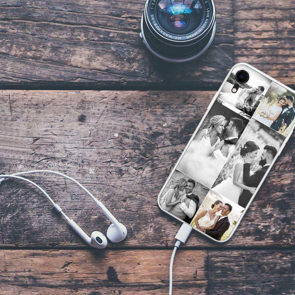 iPhone Xr Custom Photo Protective Phone Case - 6 Pictures Soft Shell Matte - soufeelus