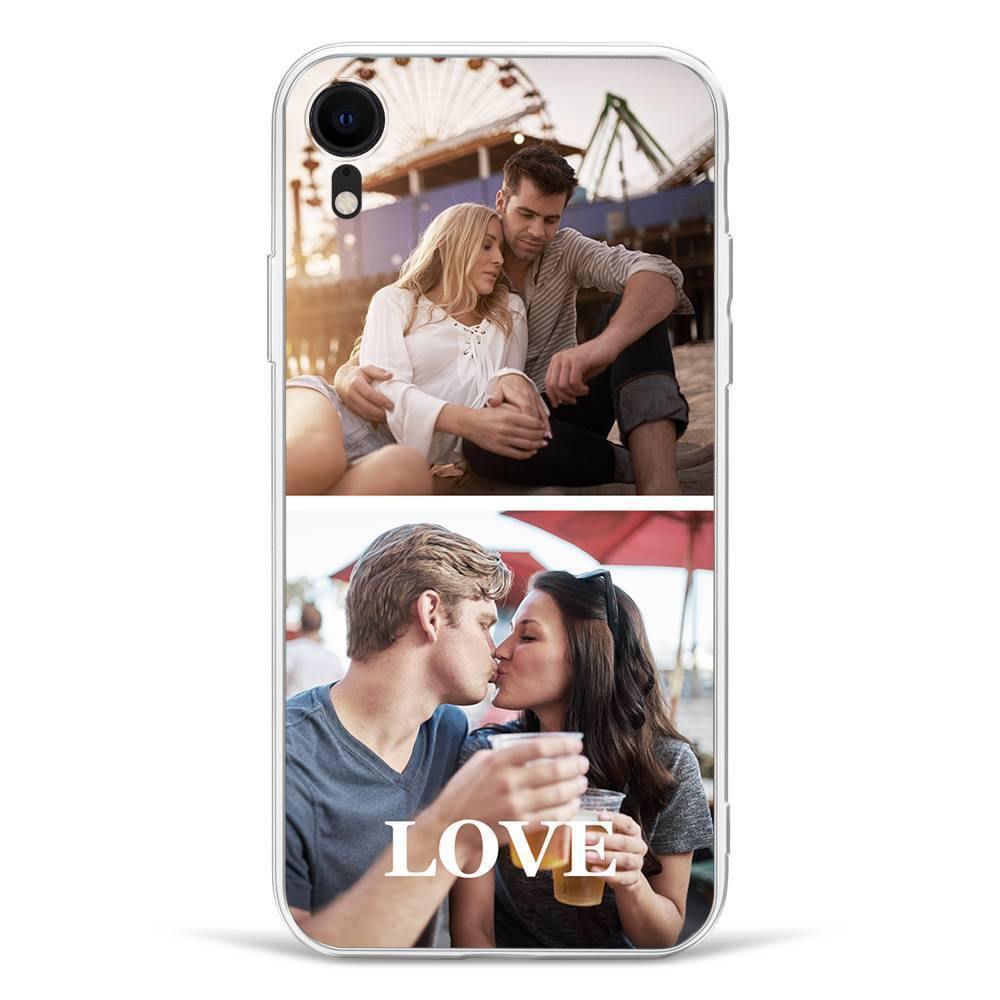 iPhone Xs Max Custom Photo Protective Phone Case - 2 Pictures Soft Shell Matte - soufeelus