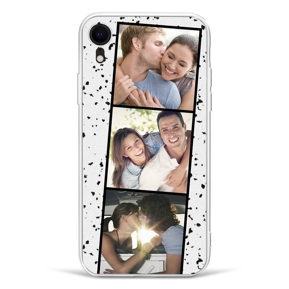 iPhone Xr Custom Photo Protective Phone Case - 3 Pictures Soft Shell Matte - soufeelus