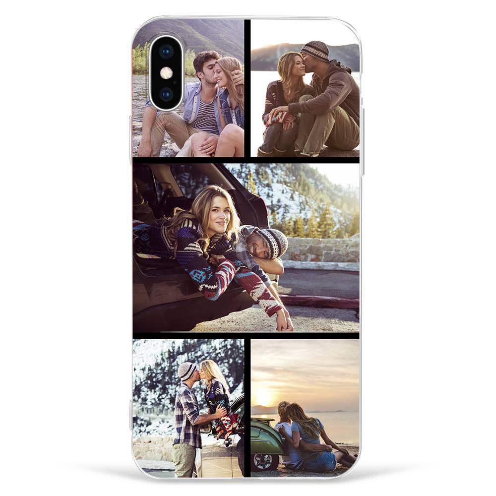 iPhone Xr Custom Photo Protective Phone Case - 5 Pictures Soft Shell Matte - soufeelus