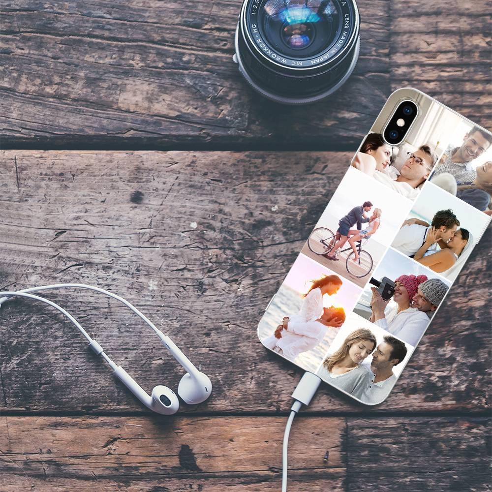 iPhone Xs Max Custom Photo Protective Phone Case - 7 Pictures Soft Shell Matte - soufeelus
