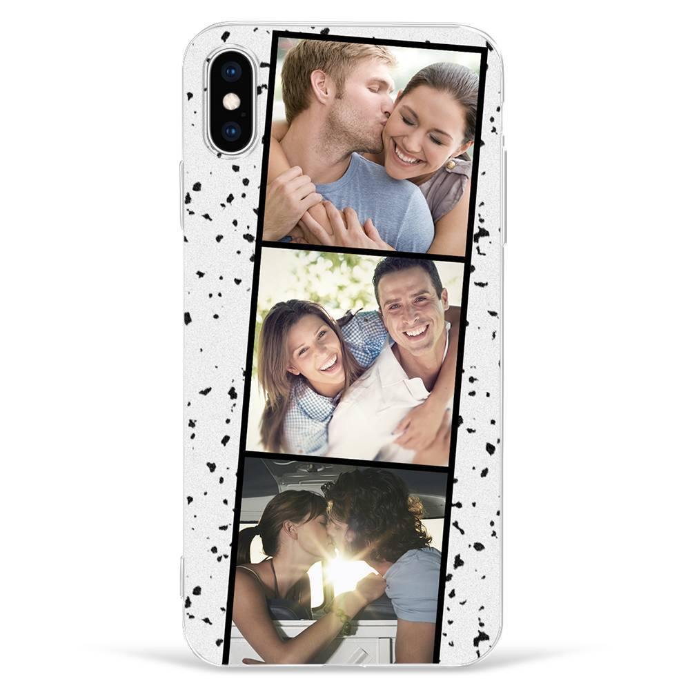 iPhone Xs Max Custom Photo Protective Phone Case - 3 Pictures Soft Shell Matte - soufeelus