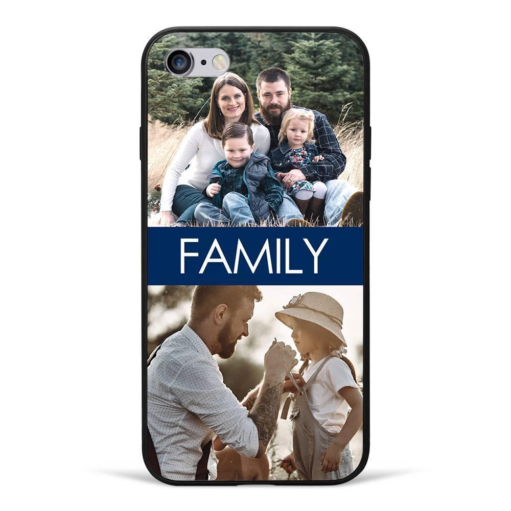 iPhone 7p/8p Custom Photo Protective Phone Case - 2 Pictures with Name Soft Shell Matte - soufeelus