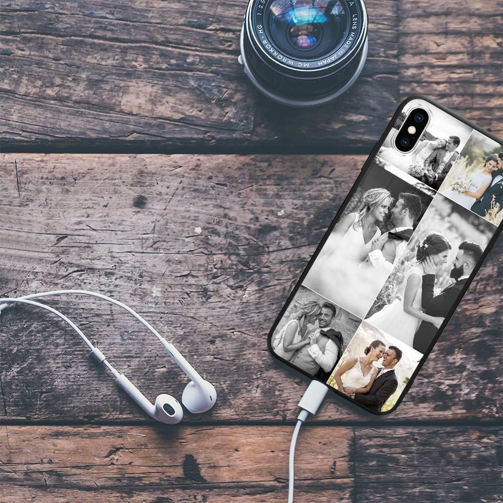 iPhone Xs Max Custom Photo Protective Phone Case - 6 Pictures Soft Shell Matte - soufeelus