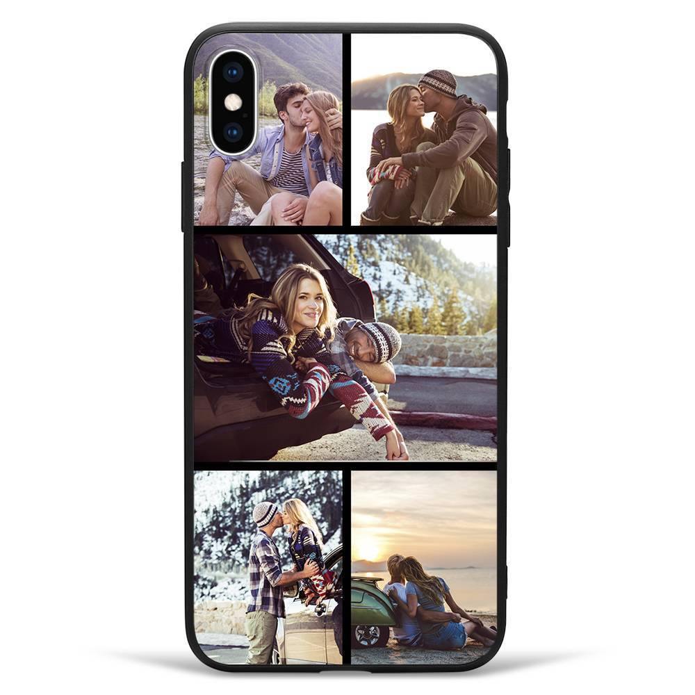 iPhone Xs Max Custom Photo Protective Phone Case - 5 Pictures Soft Shell Matte - soufeelus