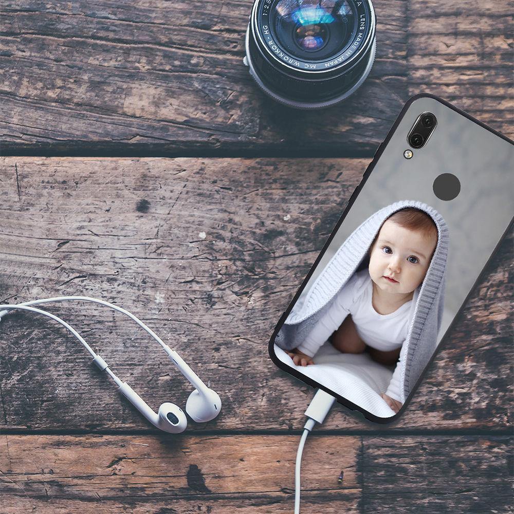 Custom Photo Protective Phone Case Black Soft Shell Matte - Huawei P20 Lite/Nova3e - soufeelus
