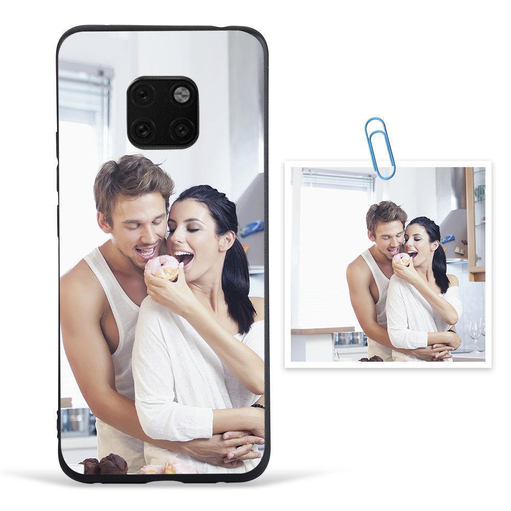 Custom Photo Protective Phone Case Black Soft Shell Matte - Huawei P30 - soufeelus