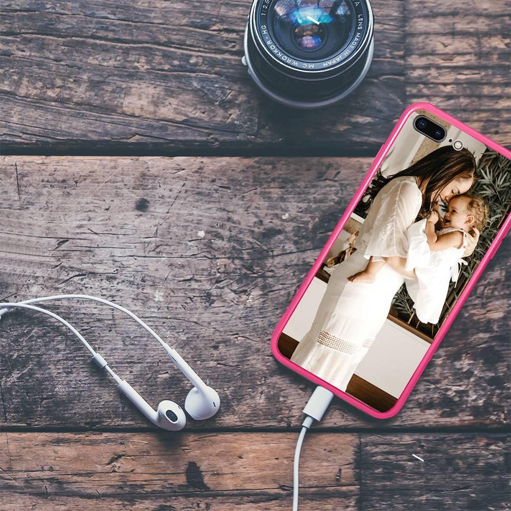 Custom Photo Protective Phone Case Acrylic Rose Red - iPhone 6/6s - soufeelus